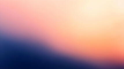 Blurred gradient apricot to navy abstract background