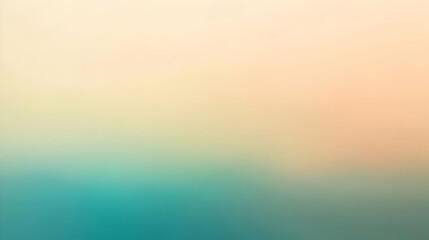 Blurred gradient beige to teal abstract background