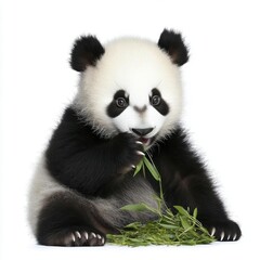 Obraz premium Portrait of a playful baby panda