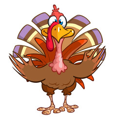 turkey; thanksgiving; cartoon; funny; poultry; vector; bird; happy; character; isolated; cute; day; farm; illustration; mascot; wing; holiday; waving; fowl; contour; icon; pilgrim; party; comic; celeb
