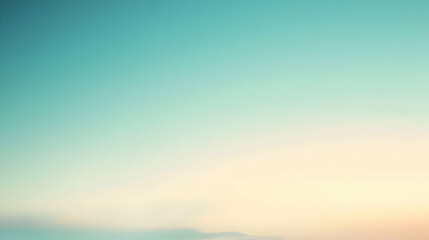 Blurred gradient sky blue to ivory abstract background