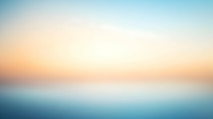 Fototapeta premium Blurred gradient blue to cream abstract background