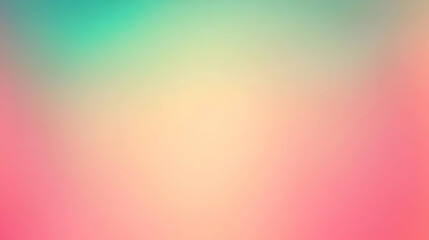 Blurred gradient emerald green to pink abstract background