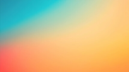Blurred gradient orange to cyan abstract background