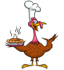 turkey; thanksgiving; cartoon; funny; poultry; vector; bird; happy; character; isolated; cute; day; farm; illustration; mascot; wing; holiday; waving; fowl; contour; icon; pilgrim; party; comic; celeb