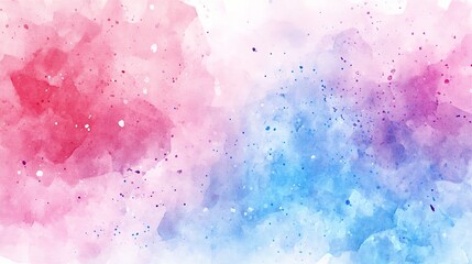 Fototapeta premium Soft Abstract Watercolor Background in Pink and Blue