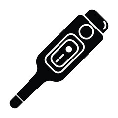 thermometer icon vector on white background