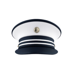 Fototapeta premium Classic navy and white captain's hat design