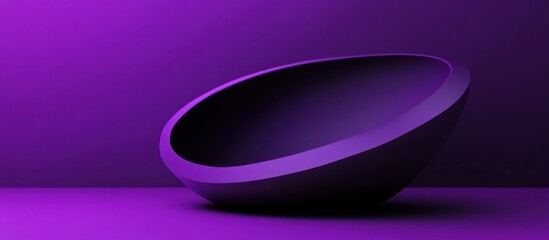 Purple Abstract Bowl on a Purple Background