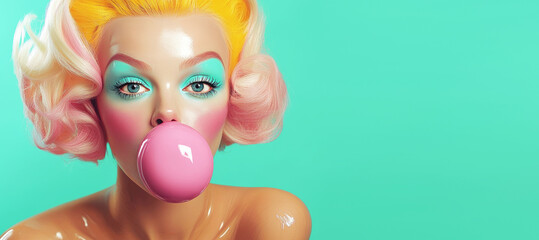 Fashion my profession. Party, make up concept