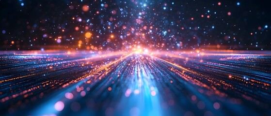 Holographic Laser Photons Crafting Immersive 3D Virtual Environments with Visualization of Futuristic Digital Technology and Science