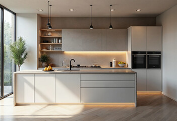 Fototapeta premium modern kitchen interior