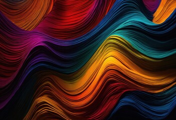 Fototapeta premium detailed close exploration vivid vibrant noise textures featuring rich colors intricate patterns, artwork, design, shape, form, contrast, light, hue, bold