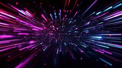 Vibrant abstract light burst with dynamic rays