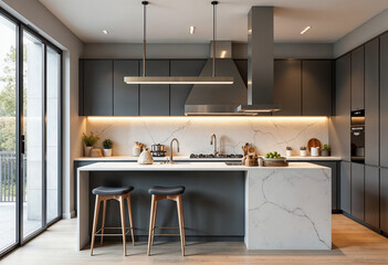 modern kitchen interior