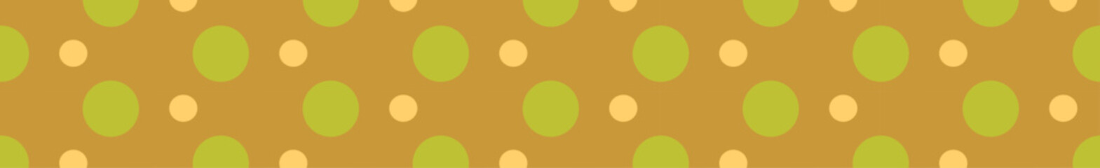 A simple pattern featuring alternating green and beige ovals on a brown background, suitable for graphic design or textile use.