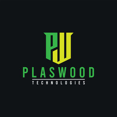 PW Plaswood Technologies Logo Design