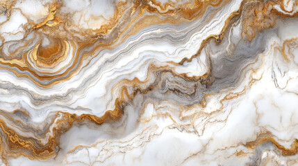 Obraz premium White marble texture with gold and gray veining