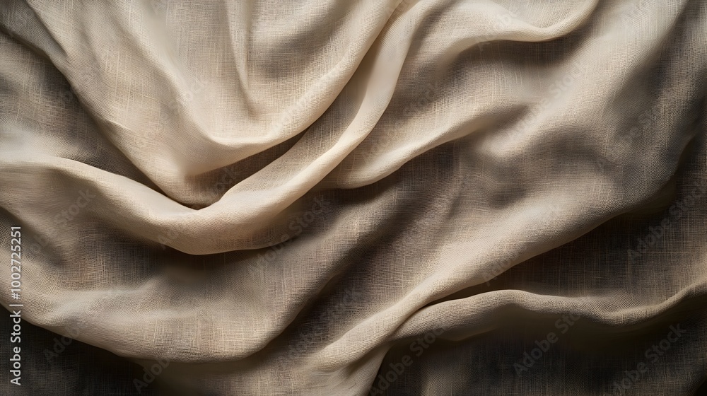Poster captivating canvas folds crafting a rustic studio ambiance with depth and a natural touch soft billo