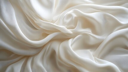 Fototapeta premium Elegant Draped Fabric Backdrop for Studio Photography Soft Flowing Folds of Satin or Silk Textile Create a Dynamic and Luxurious Background for Product Fashion or Beauty Shots