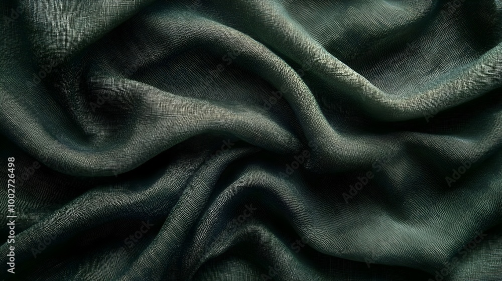 Poster elegant and textured fabric background with soft flowing folds and curves creating depth and an soph