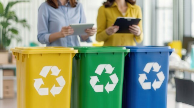 Waste Reduction Initiative, team collaborates on strategies to minimize waste, fostering a sustainable workplace culture and promoting zero waste practices for environmental responsibility.