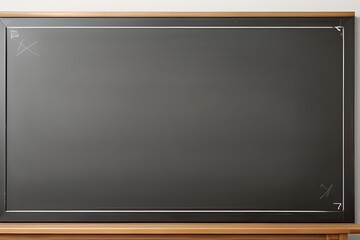 Isolated Blackboard on White Background Generative AI illustration