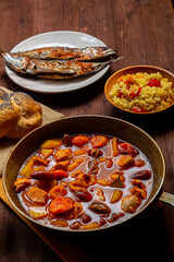 Hala, Const and Fish by tradition on the table in honor of Rosh Hashan