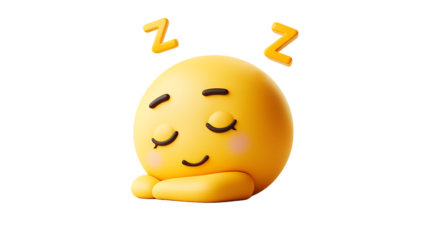 3D Smiling yellow cartoon face vector icon illustration