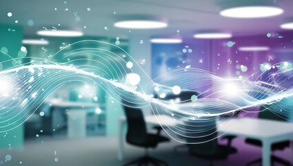 Fototapeta premium Modern high tech background representing technology, communication, and innovation.