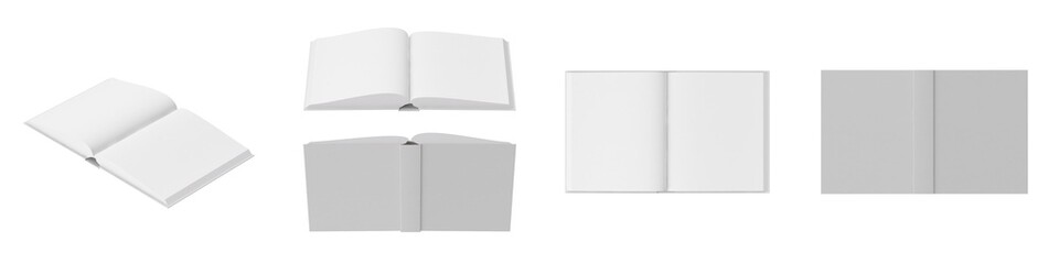 open book with white cover