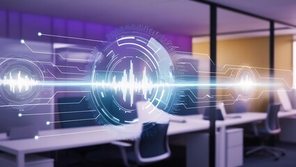 Modern high tech background representing technology, communication, and innovation.