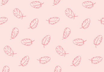 Feather seamless pattern vector print 