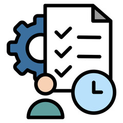 Project-Management Icon Element For Design