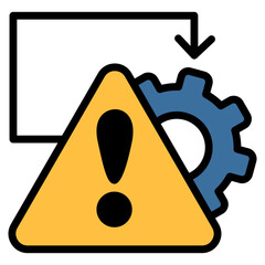 Risk-Management Icon Element For Design