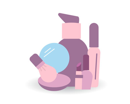 recommend clip art: Beauty, Body Care and Cosmetics. Vector Linear Flat Icons and Design Elements