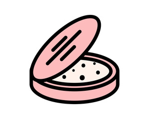 Beauty, Body Care and Cosmetics. Vector Linear Flat Icons and Design Elements