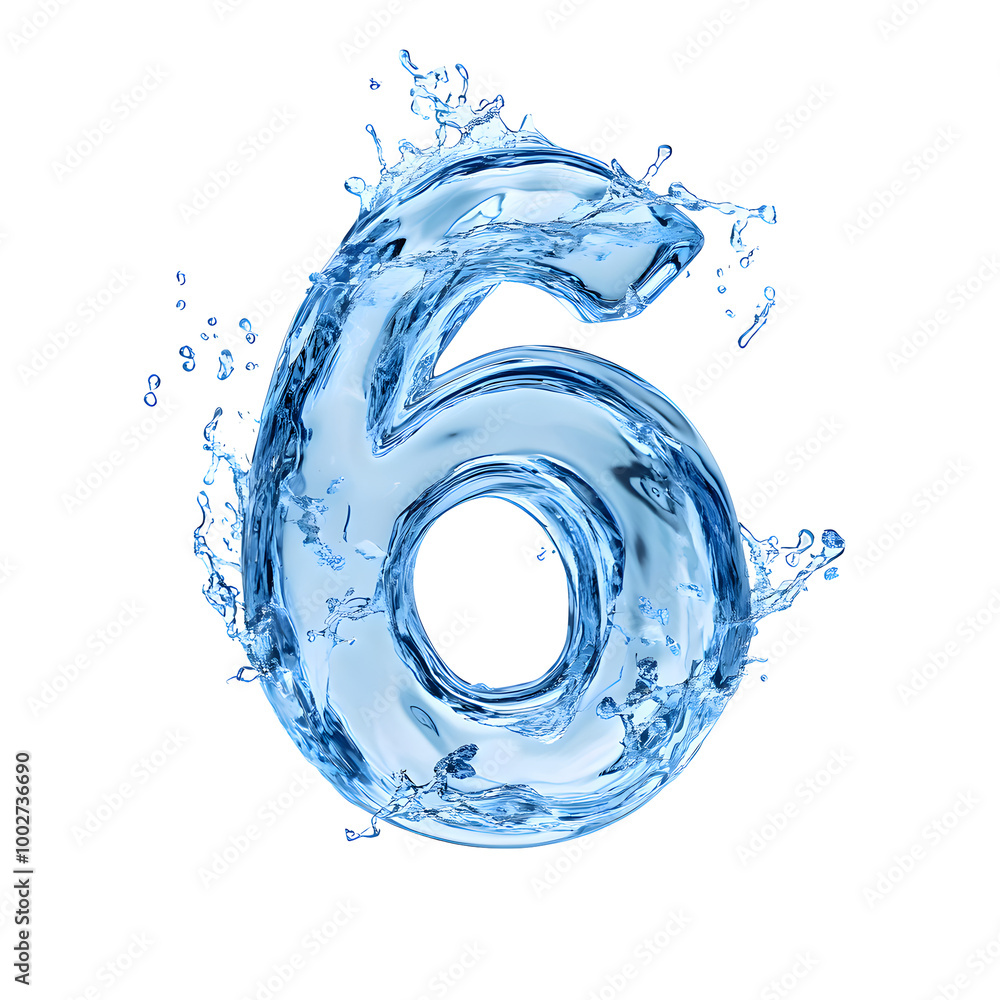 Poster captivating image showcasing a powerful water splash with dynamic, energetic abstract shapes and swi