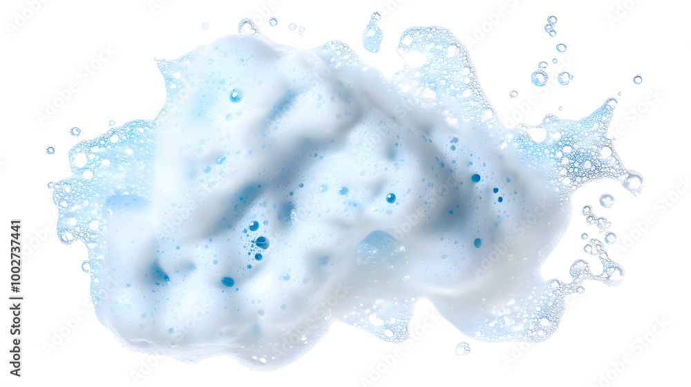 Poster captivating splash of crystalline liquid amidst winter's frosty embrace. delicate water droplets and