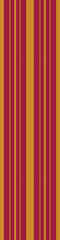 A simple geometric pattern featuring vertical stripes in maroon and orange colors.