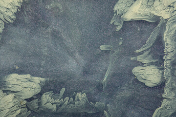 Abstract Art with Grey and White Swirls