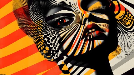 Mesmerizing Psychedelic Digital Art with Vibrant Colors and Surreal Patterns