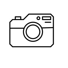 camera icon vector simple design illustration 