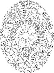 Flowers Coloring Pages For Adules