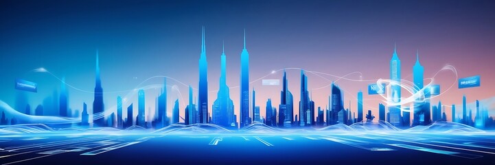 hi-tech communication concept, white background. digital science and technology