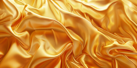 Fototapeta premium abstract Gold fabric texture with soft folds