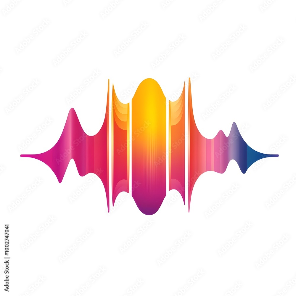 Poster vibrant colorful dynamic abstract digital with flowing shapes and gradient burst