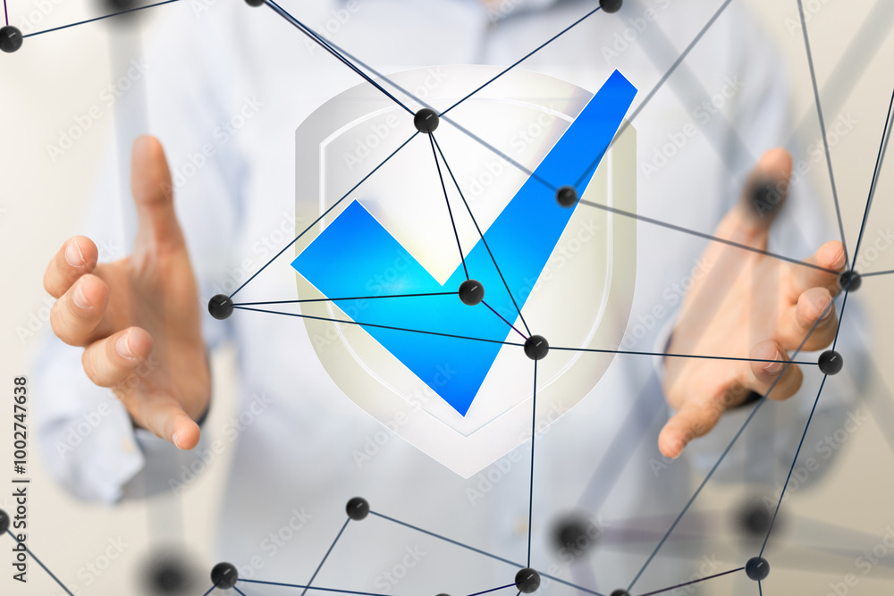 Leinwandbilder cybersecurity of digital network systems with computer security enginee