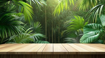 Fototapeta premium Morning tropical garden HD 8K wallpaper Stock Photo