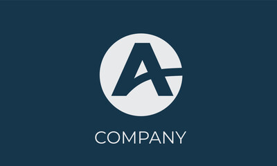 Minimalist A Logo with Sharp Geometric Lines